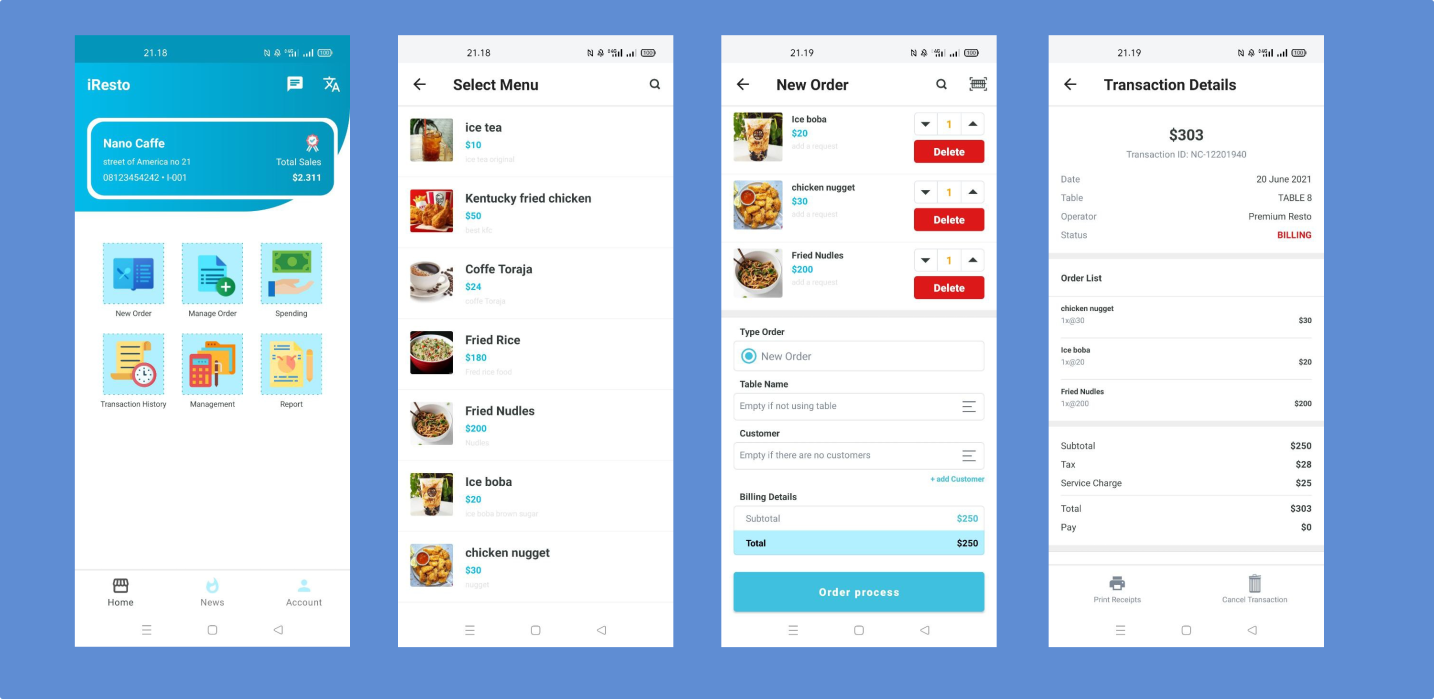 iResto | Restaurant application with the most complete features, with rest API and multi access - 1