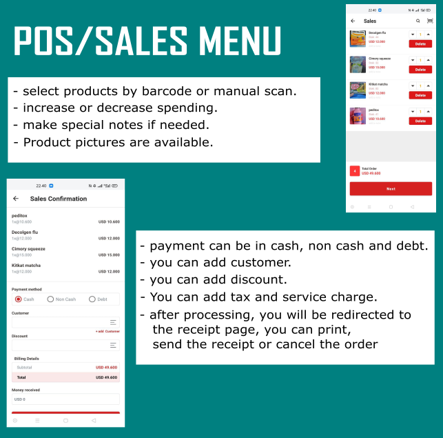 Premium Point Of Sale (POS) API Android et Rest, php mysql, fonctionnalités super complètes - 4